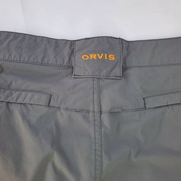 Orvis Mens XL Gray Nylon/Spandex Cargo Shorts Hiking Outdoors Gorpcore - Picture 6 of 10